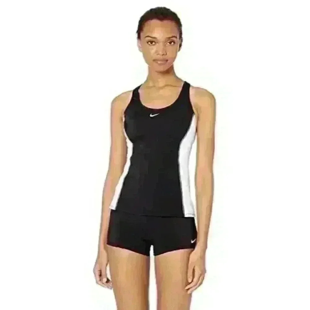 NEW Nike Women's M Color Surge Powerback Swim Tankini Top & Bottom Set